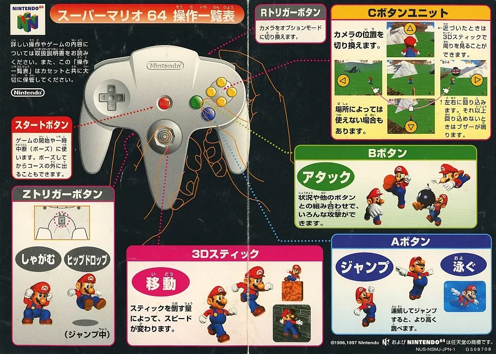 NINTENDO64 - Video Game Accessories - Super Mario series