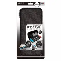 Nintendo Switch - Video Game Accessories - Pouch (Switch/Switch有機EL用カーボン調EVAポーチ ブラック/ブラック)