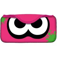 Nintendo Switch - Video Game Accessories - Pouch (クイックポーチ コレクション (イカ：ネオンピンク))
