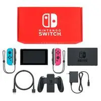 Nintendo Switch - Video Game Console (Nintendo Switch本体 カラーカスタマイズ [2019年8月モデル]/Joy-Con(L)ネオンブルー(R)ネオンピンク/Joy-Conストラップ：ブラック)