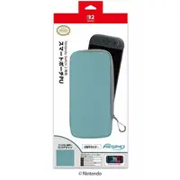 Nintendo Switch 2 - Video Game Accessories - Pouch (スマートポーチPU デニムブルー×グレー (Switch2用))