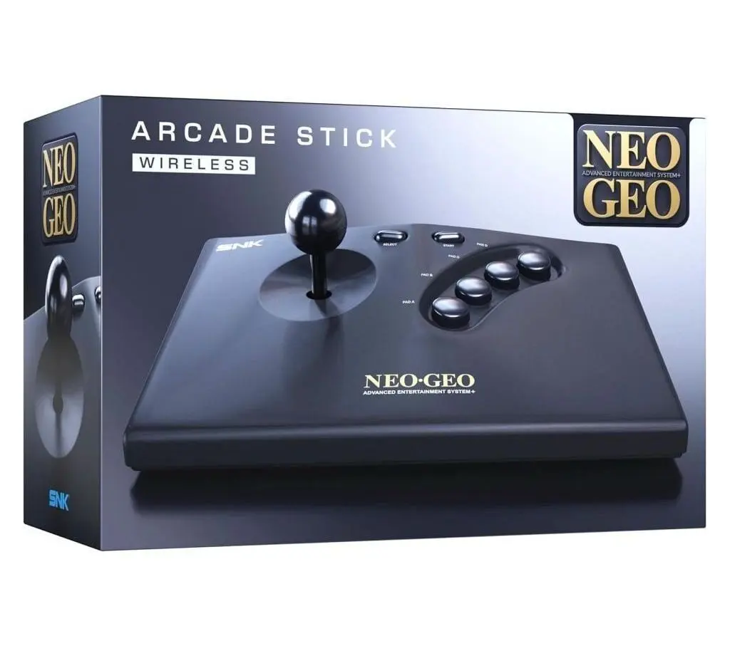 NEOGEO - Video Game Accessories - Game Controller (NEOGEO AES+ ワイヤレスアーケードスティック (ブラック))