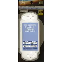 PlayStation Portable - Video Game Accessories (シリコンジャケット クリアホワイト(PSP3000専用))