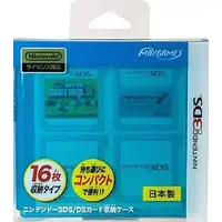 Nintendo 3DS - Video Game Accessories - Case (カードポケット16 クリアブルー)