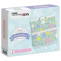 Nintendo 3DS - Video Game Console - Kisekae Plate (Newニンテンドー3DS本体 きせかえプレートパック カラフルスター)