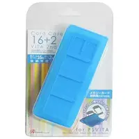 PlayStation Vita - Video Game Accessories - Case (PS VITA用 カードケース16+2 VITA 2nd (クリアブルー))