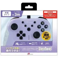 Nintendo Switch - Video Game Accessories - Game Controller (USBコントローラ ベーシカル マーメイドパープル (Switch/PC用))