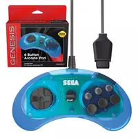 MEGA DRIVE - Video Game Accessories - Game Controller (メガドライブ用 6ボタンパッド クリアブルー)
