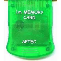 PlayStation - Memory Card (APTEC 1M MEMORY CARD (クリアグリーン))